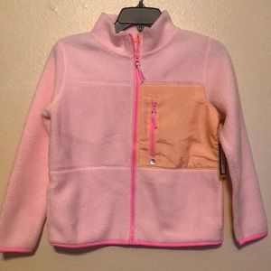 Girls  Xersion Faux Fur Full-Zip Baby Pink Coat M 10/12